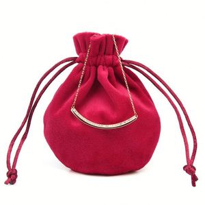Pochette à Bijoux en Daim Doux de Luxe avec Cordon de Serrage, Prix Usine, Vente en Gros avec Logo - Product Image 6