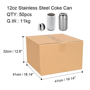 Canette de cola personnalisée en acier inoxydable à double paroi de 12 oz et 17 oz avec couvercle à paille, sublimation vierge, canette de cola isolée - Product Image 5