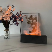 Diffuseur d'arômes d'huiles essentielles 3D Air Fire Flame Aromatherapy Humidifier