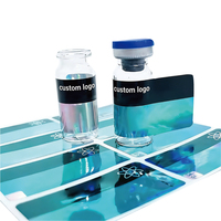 Étiquettes autocollantes en vinyle pour flacons PET de 3 ml, 5 ml, 10 ml, pour emballages cosmétiques et peptides