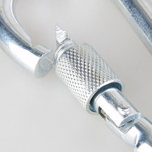 Mousqueton en acier Camna 100x48mm avec boucle de sécurité verrouillable pour utilisation en alpinisme - Product Image 3