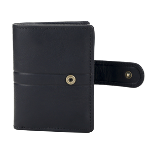 Portefeuille porte-cartes en cuir et aluminium avec système de tirage, fabrication haut de gamme et personnalisation de marque disponible, vente en gros - Product Image 4