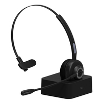 Recién llegado, auriculares de negocios con micrófono, auriculares de un solo lado para teléfono móvil con Control de volumen, auriculares para juegos de 3,5mm con micrófono, auriculares inalámbricos