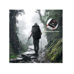 Sac à dos de randonnée, sac à dos de camping, sac à dos de randonnée imperméable 40L avec housse de pluie, sac à dos de voyage léger rouge - Product Image 4