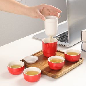 Easejourney-Juego de tazas de té y café de cerámica, juego de té chino único de té de la tarde, regalo - Product Image 2