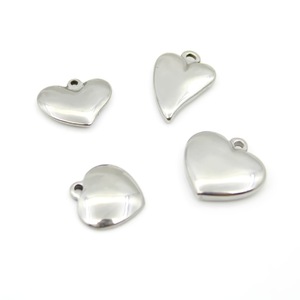จี้รูปหัวใจสแตนเลส Anno Jewelry ผิวเรียบ สำหรับทำเครื่องประดับ DIY สร้อยข้อมือ สร้อยคอ - Product Image 2