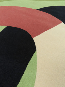 Tapis décoratifs haut de gamme tuftés à la main en laine de Nouvelle-Zélande avec un style artistique contemporain pour un revêtement de sol élégant - Product Image 4