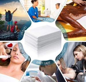 防水不織布マッサージテーブルカバーホワイト36x88インチ使い捨てフィットベッドシーツスパ用 - Product Image 6