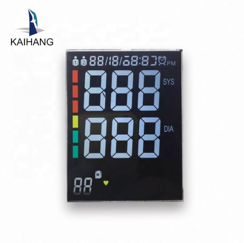 black and white transflective negative VA segment lcd panel industrial