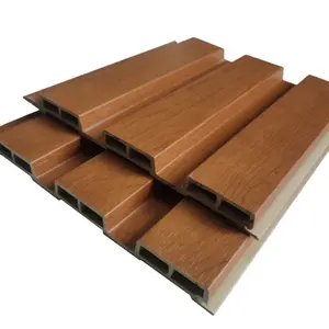 음향 목재 보드 방음 흡수 120mm 150mm 160mm WPC MDF 목재 플루트 벽 패널 벽 인테리어