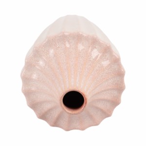 Vaso Decorativo Scanalato e Arrotondato per Soggiorno e Camera da Letto, Centrotavola per la Casa - Product Image 6