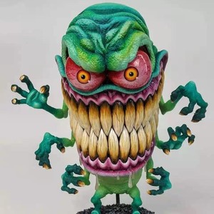 Figurine de collection 15 cm en résine, peinte à la main, écologique, style Rat Fink, symbole de la culture old school, pour la décoration de voiture et la collection d'anime - Product Image 4