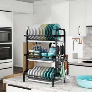 Organizador <span class=keywords><strong>de</strong></span> cocina <span class=keywords><strong>de</strong></span> acero al carbono <span class=keywords><strong>de</strong></span> <span class=keywords><strong>3</strong></span> niveles <span class=keywords><strong>de</strong></span> gran capacidad, estante para <span class=keywords><strong>platos</strong></span> y <span class=keywords><strong>escurridor</strong></span>, soporte <span class=keywords><strong>de</strong></span> almacenamiento, <span class=keywords><strong>escurridor</strong></span> <span class=keywords><strong>de</strong></span> <span class=keywords><strong>platos</strong></span> <span class=keywords><strong>de</strong></span> Metal - Product Image 5