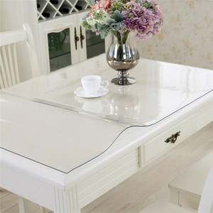 2mm Strong Clear PVC Table Protector Cover Waterproof Transparent Plastic Tablecloth for Protection