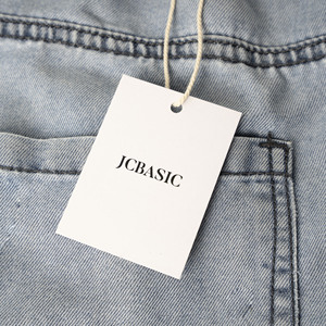 Tùy Chỉnh Thương Hiệu Riêng Logo Quần Áo Nhãn Quần Áo May Mặc Kích Thước Thẻ Bán Giá Nhãn Đu Thẻ May Mặc Treo Thẻ Cho Quần Áo - Product Image 1