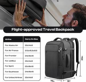 Business Travel Laptop Backpack Waterproof <b>Computer</b> <b>Bag</b> USB Charging Custom Logo - Product Image 2