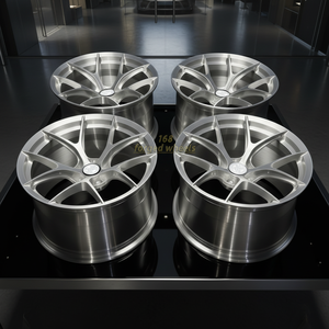 Rines Forjados de Aluminio 6061-T6 de una Pieza, Acabado Plateado Pulido CNC, 19, 20, 21, 22 Pulgadas, 5x112, 5x120, 5x114.3 para BMW M4, M5, Audi - Product Image 1