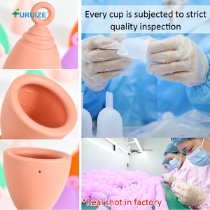 Furuize OEM, superventas, <span class=keywords><strong>Copa</strong></span> <span class=keywords><strong>plegable</strong></span> para mujer, copas menstruales reutilizables ecológicas para mujer, hechas de silicona de grado médico - Product Image 4