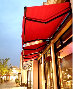 Auvent rétractable en alliage d'aluminium pour porte-fenêtre de patio, pare-soleil extérieur coupe-vent avec revêtement en PVC - Product Image 6
