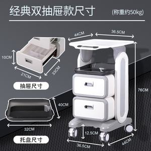 Chariot de beauté portable pour salon, fabriqué en usine, avec machine de beauté laser faciale, maquillage, chariot à roulettes avec tiroir, chariot cosmétique - Product Image 5