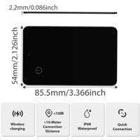 Personnalisation Android IOS Google IP68 Étanche GPS Navigation Globe Tracker Anti-perte Trouver mon portefeuille intelligent Tracker Card
