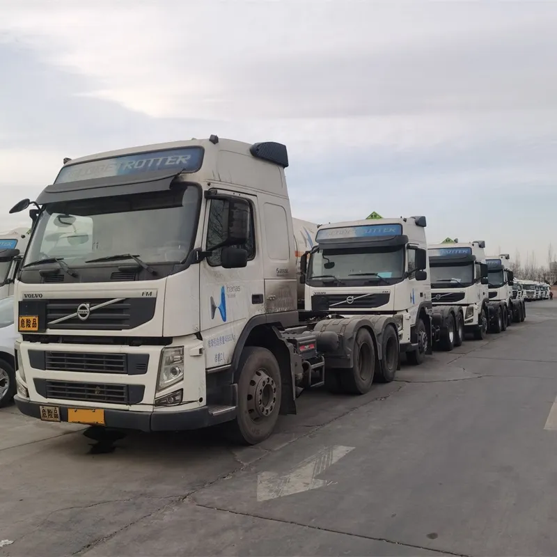 Kullanılan VOLV 6X4 10 lastikler Euro 4 ikinci FM 400 HPAutomatic kargo kamyon traktör çin ucuz fiyat