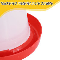 Abreuvoir automatique pour volailles de 1 L avec couvercle, seau d'alimentation pour canards, oies, poulets