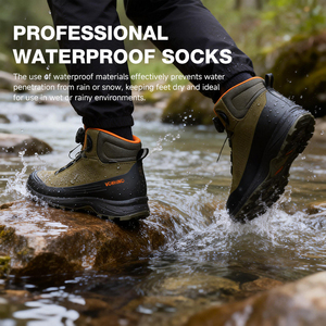 <span class=keywords><strong>Scarpe</strong></span> da <span class=keywords><strong>Trekking</strong></span> Impermeabili in <span class=keywords><strong>Pelle</strong></span> con Supporto alla Caviglia, Antiscivolo e con Forte Presa per Tutte le Stagioni - Product Image 5