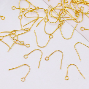 ตะขอเกี่ยวรูปตัวยูแบบเรียบ ชุบทอง 18K สำหรับทำต่างหู DIY - Product Image 4