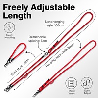 Cordón para Teléfono Ecológico de Poliéster de Alta Resistencia de 8 mm, Duradero, Ajustable, con Gancho Anticaídas para Transporte Seguro