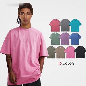 T-shirt en coton surdimensionné de haute qualité AK08, délavé à l'acide, impression personnalisée, t-shirt pour homme - Product Image 1