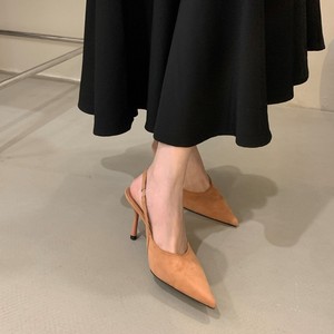 Nuevas sandalias elegantes de estilo francés para mujer, tacones altos finos con tacón de aguja para primavera y otoño, calzado diario de verano - Product Image 1