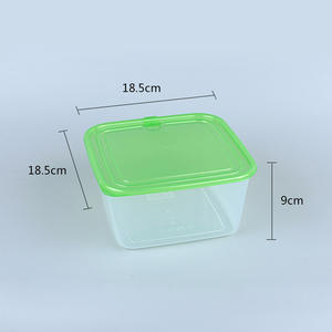Boîtes de conservation modulaires pour préparation de <span class=keywords><strong>repas</strong></span> hermétiques en plastique, ensemble de 3 pièces (2000 ml x 3) - Product Image 1