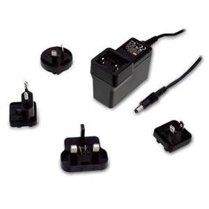 Adaptador de corriente Mean Well de 54W, 12V CC, 4.5A, con enchufe europeo para montaje en pared, para productos electrónicos. - Product Image 1