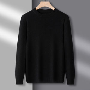 เสื้อสเวตเตอร์ผู้ชายปี 2026 แบบ OEM สำหรับฤดูหนาว ดีไซน์ลายถัก ผ้าฝ้าย แขนยาว คอกลม จั๊มเปอร์ เสื้อถักแบบสั่งทำ - Product Image 4