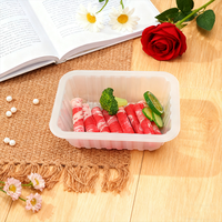 Barquettes rectangulaires personnalisées en plastique PP recyclable de marque TIANCHOU, épaisseur 0,3 mm, pour viande de bœuf, agneau, poulet, saumon surgelés, adaptées au congélateur et au micro-ondes