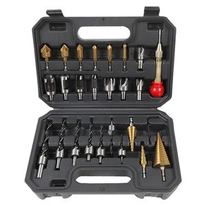 Dr. Jeu de 26 forets géants en acier rapide à pointe en carbure métrique pour panneaux de fibres avec mandrin intégré - Product Image 3