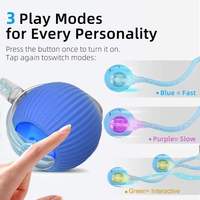 Juguete Interactivo Automático para Gatos con Sonido de Pájaros, Bola con Cola de Malla de Silicona, Ecológico, Movimiento Giratorio de 360°