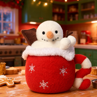 Jouets en peluche super doux personnalisés et poupées sur le thème de Noël, rembourrés de coton, cadeaux de Noël et décoration intérieure