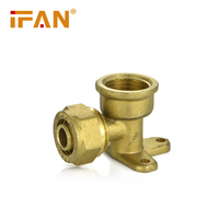 Raccords en laiton IFAN pour plomberie, noms des tuyaux de plomberie PEX, image, raccords PEX, raccord à compression en laiton 16 mm
