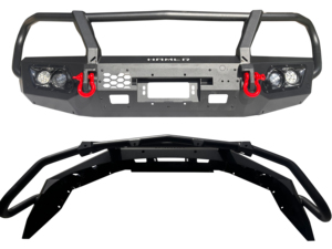 Parachoques delantero de barra de toro de acero para Toyota Hilux <span class=keywords><strong>Vigo</strong></span> 2005-2011 | Winch Ready & Fog Light Holes - Product Image 4