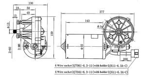 ZD21350 24V 98nm motorino del tergicristallo per il transito bus <span class=keywords><strong>VOLVO</strong></span> SCANIA pullman veicoli speciali 259.3705.2 B.00 OE fornitore Della Cina A SUNWIN - Product Image 4