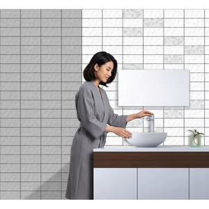 Azulejos de Porcelana Super Blancos y Grises de 300x450mm para Pared de Cocina, 30x45cm, Superficie Pulida, Azulejo de Mosaico Cerámico Decorativo para el Hogar - Product Image 1