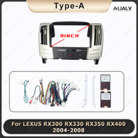 Aijia Nouveau cadre de navigation automobile Android 9 pouces pour LEXUS RX300/RX330/RX350/RX400 2004-2008, kit de montage de panneau stéréo autoradio