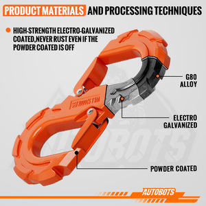 Gancho de Remolque en Forma de S AUTOBOTS, Gancho de Cabrestante de Alta Resistencia para Rescate Todoterreno, Liberación de Grillete de Cabrestante, Gancho de Remolque para Vehículos - Product Image 4