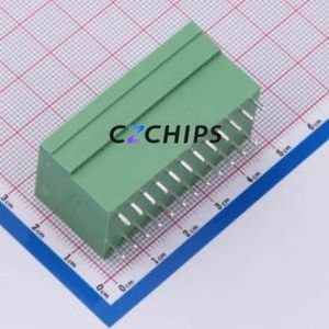 DB2EVH-3.81-2*12P-GN Plug-in Terminal Block Through hole,P=3.81mm Connector Board-to-Board / Socket - Closed 2x12P 3.81mm Green - Product Image 2