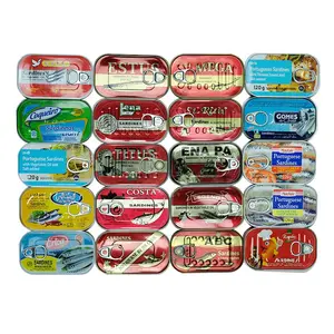 ODM/OEM 125G di sardine marocchine in scatola di latta in olio vegetale miglior prezzo esportazione in cina senza additivi o conservanti