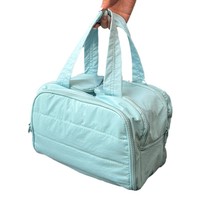 Organisateur de cosmétiques portable en velours, grande capacité, compartimenté, style pochette, moderne et minimaliste ; Sac de rangement haut de gamme ; Compact