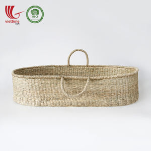 Cama de paja Natural tejida a mano, cesta de cambio de bebé Seagrass al por mayor - Product Image 5