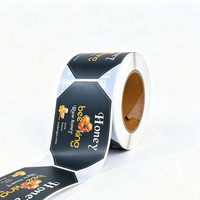 Étiquettes autocollantes en vinyle imperméables écologiques haut de gamme, surface mate, personnalisables, adhésives de qualité alimentaire (sur mesure)